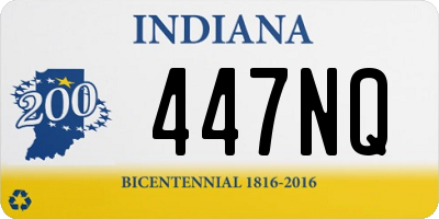 IN license plate 447NQ