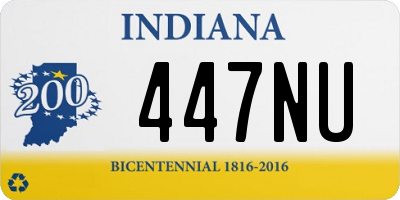 IN license plate 447NU