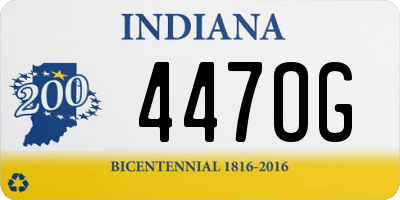 IN license plate 447OG