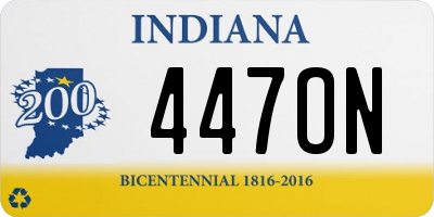 IN license plate 447ON