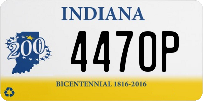 IN license plate 447OP