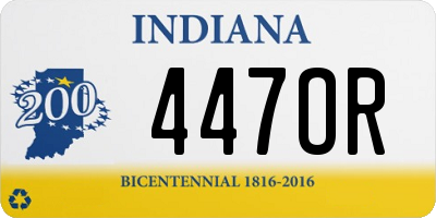 IN license plate 447OR