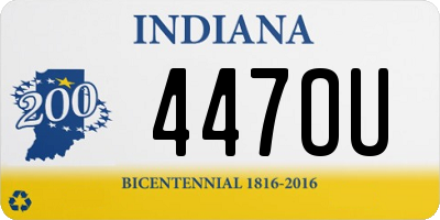 IN license plate 447OU