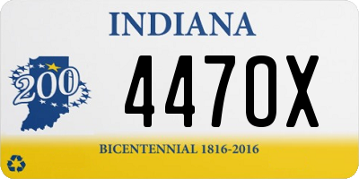 IN license plate 447OX