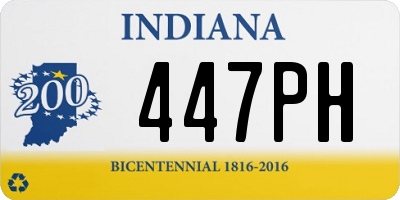 IN license plate 447PH