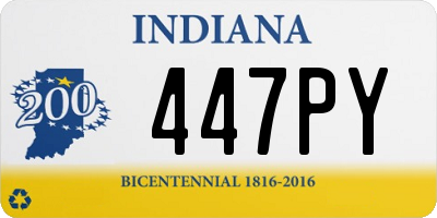 IN license plate 447PY