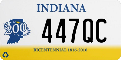 IN license plate 447QC