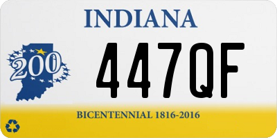 IN license plate 447QF