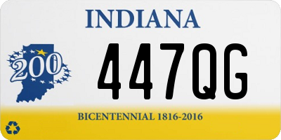 IN license plate 447QG