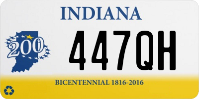 IN license plate 447QH