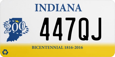 IN license plate 447QJ