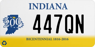 IN license plate 447QN