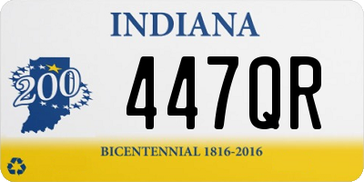 IN license plate 447QR