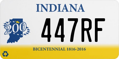 IN license plate 447RF