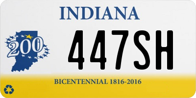 IN license plate 447SH