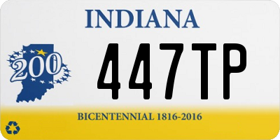 IN license plate 447TP