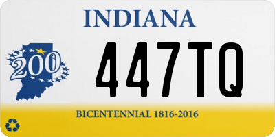 IN license plate 447TQ