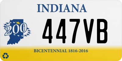 IN license plate 447VB