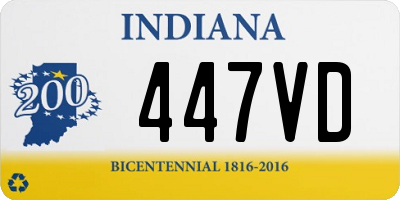 IN license plate 447VD