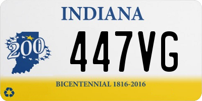 IN license plate 447VG