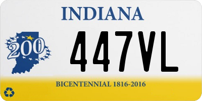 IN license plate 447VL