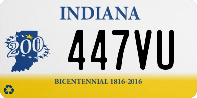 IN license plate 447VU