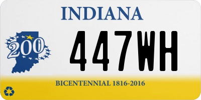 IN license plate 447WH