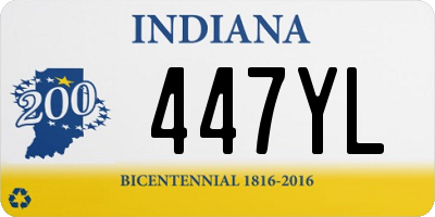 IN license plate 447YL