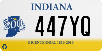 IN license plate 447YQ