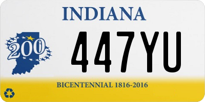 IN license plate 447YU