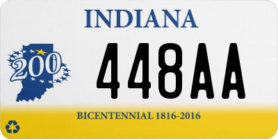 IN license plate 448AA