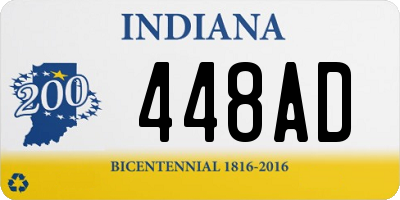 IN license plate 448AD