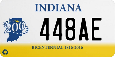 IN license plate 448AE