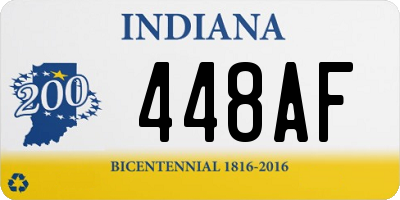 IN license plate 448AF