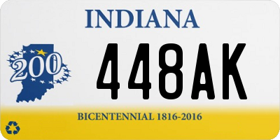 IN license plate 448AK