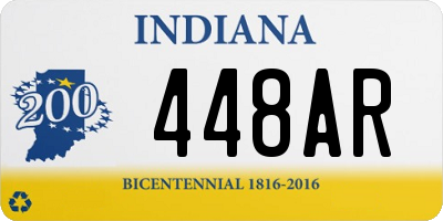 IN license plate 448AR