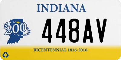 IN license plate 448AV