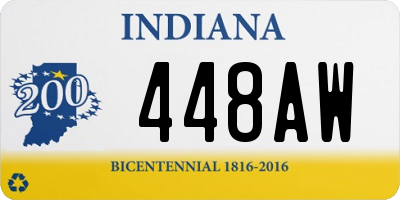 IN license plate 448AW