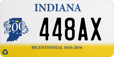 IN license plate 448AX