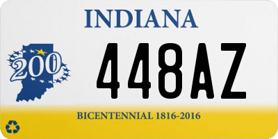 IN license plate 448AZ