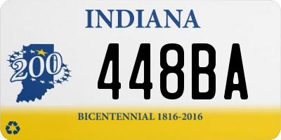 IN license plate 448BA