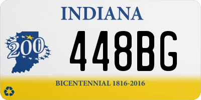 IN license plate 448BG