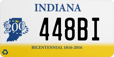 IN license plate 448BI