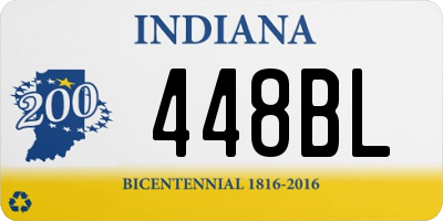 IN license plate 448BL