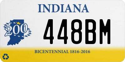 IN license plate 448BM