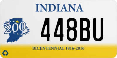 IN license plate 448BU