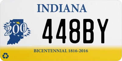 IN license plate 448BY