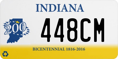 IN license plate 448CM