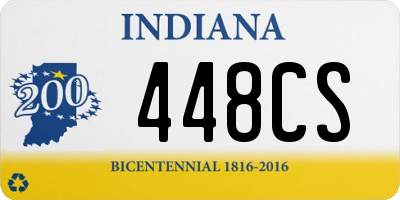 IN license plate 448CS