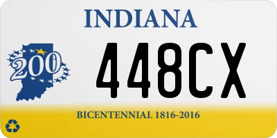 IN license plate 448CX